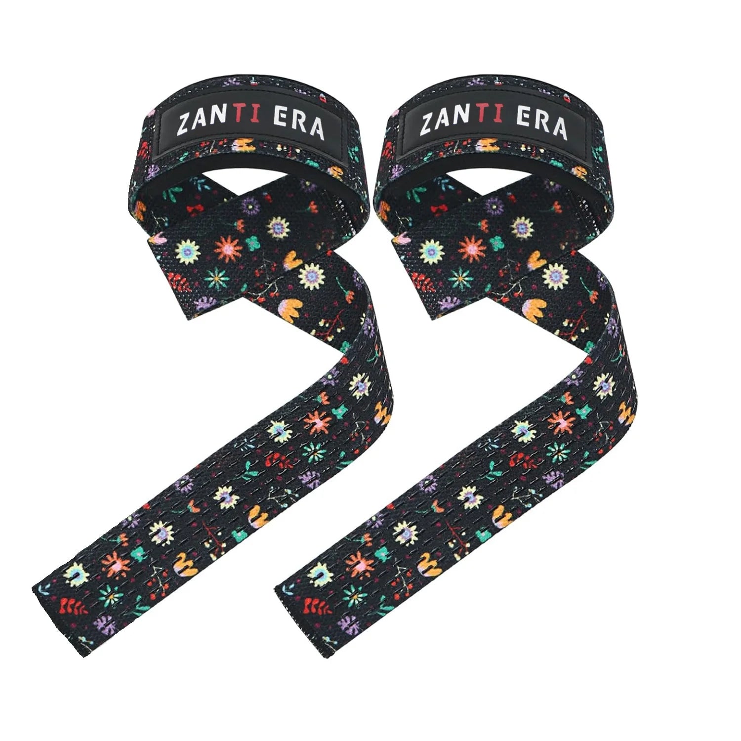 1pair Hard Pull Wrist Lifting Straps Grips Band-Deadlift Straps with Neoprene Cushioned Wrist Padded and Anti-Skid Silicone - f Peaceful Pleasures Health and Wellness MULTI