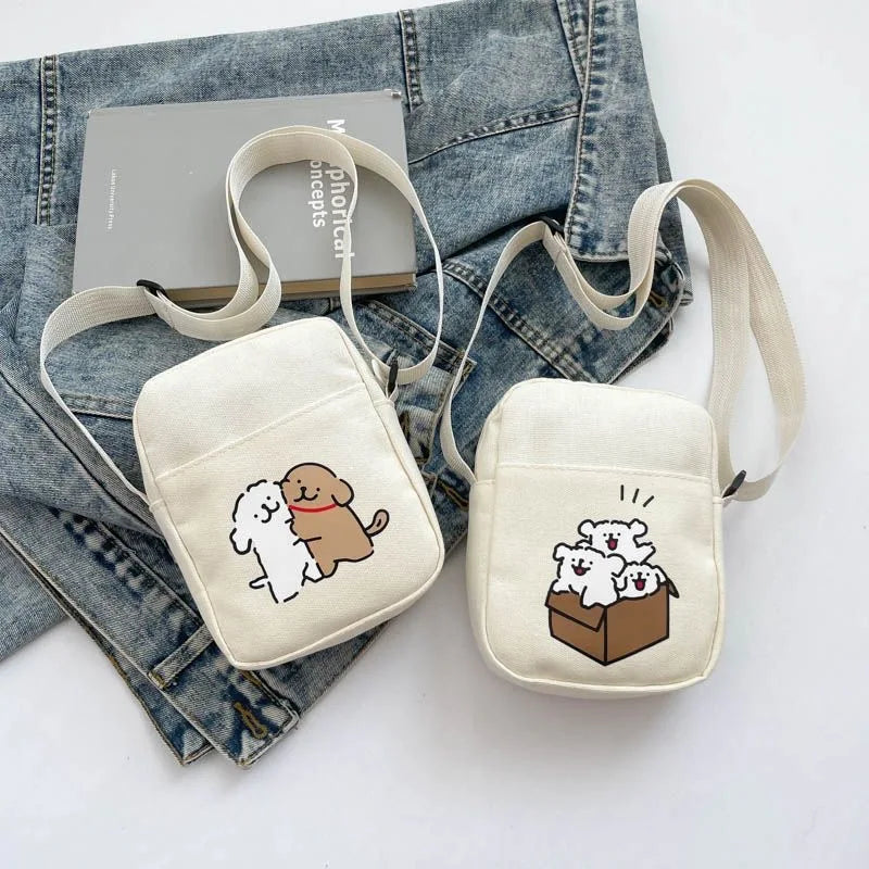 Exercise Fashion Phone Storage Pouch for Men Women Anime Cartoon Cute Money Bag Students Portable Goodlooking Shoulder Bags Gift Peaceful Pleasures Health and Wellness random 1pc