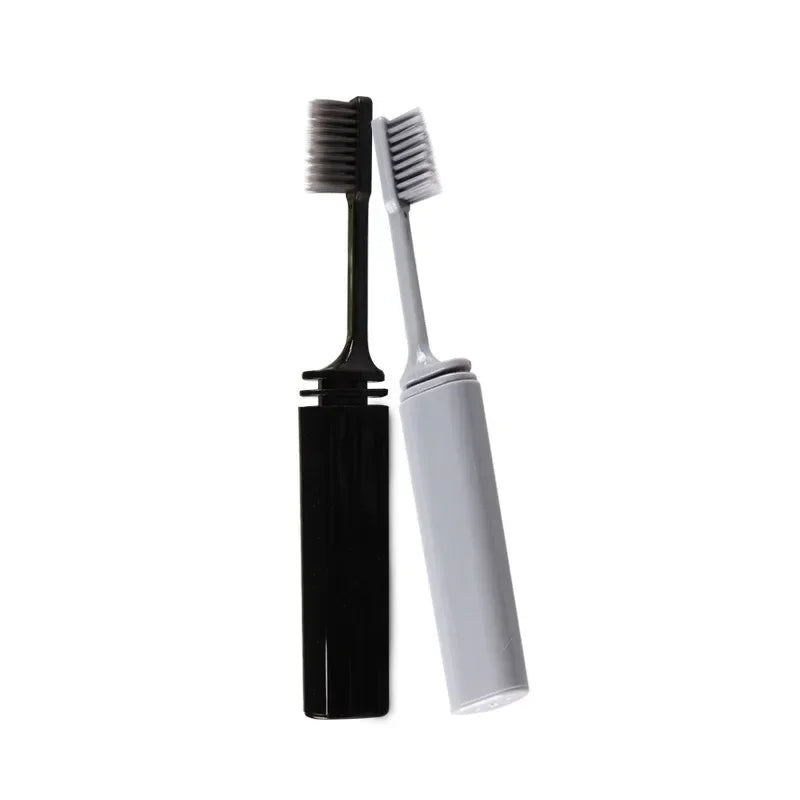 Travel Toothbrush Portable Folding Training Toothbrushes Mini Tooth Brush Adult Family Outdoor Camping Use Peaceful Pleasures Health and Wellness