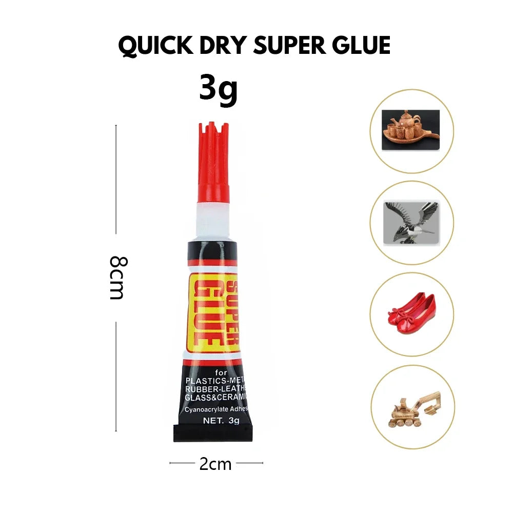 Super Epoxy Resin Glue Liquid Wood Thermal Paste Adhesive 502 Instant Transparent Stationery Shop Rubber 1/3/6/12 Items. Resins Peaceful Pleasures Health and Wellness