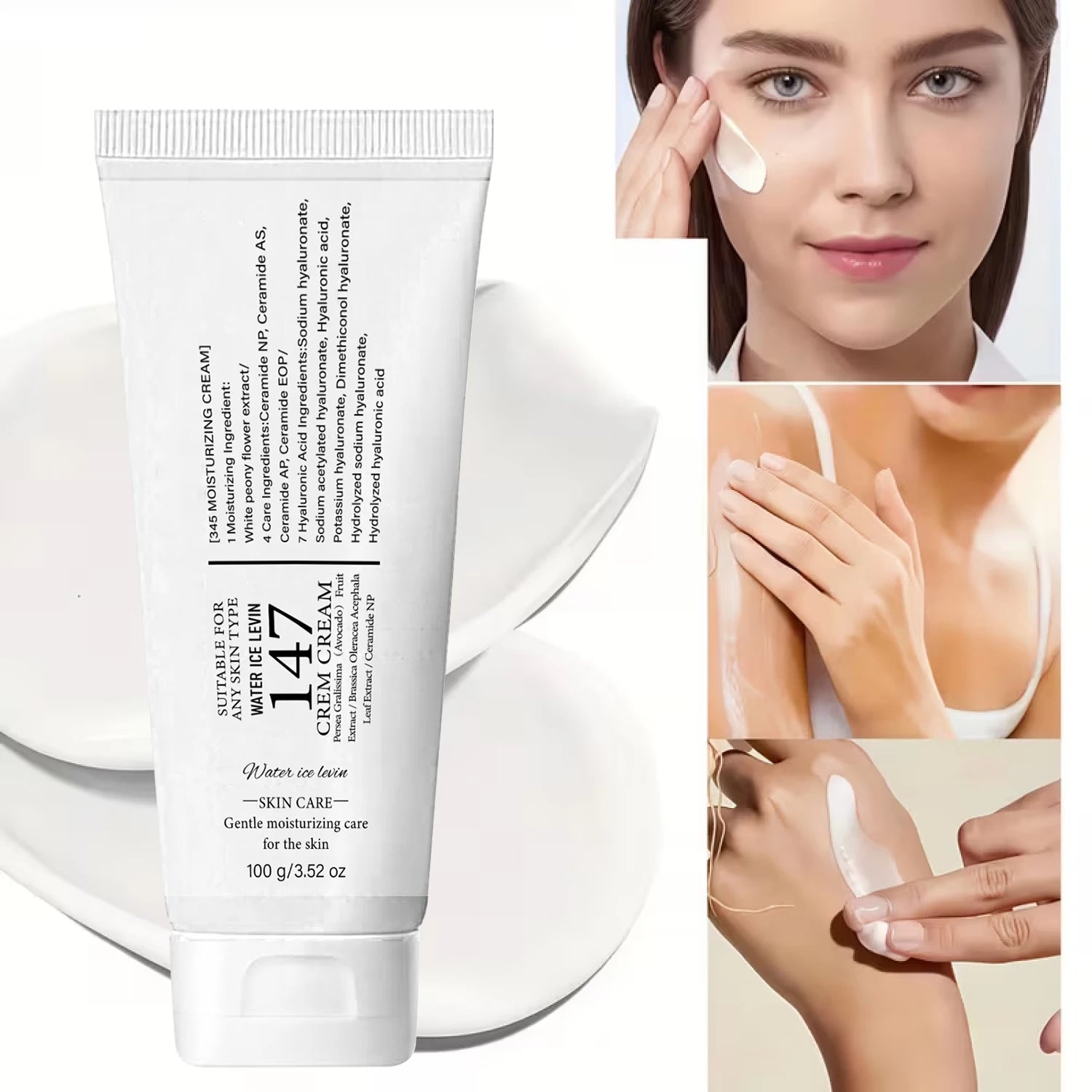 Firming Face Cream – Hyaluronic Acid & Aloe Vera | All Skin Types Face Moisturizer Cream Peaceful Pleasures Health and Wellness