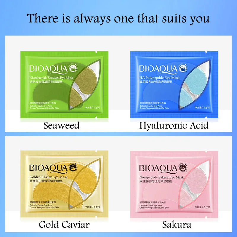 BIOAQUA Golden Caviar Eye Mask 10 Pairs – Hydrating Eye Patches
