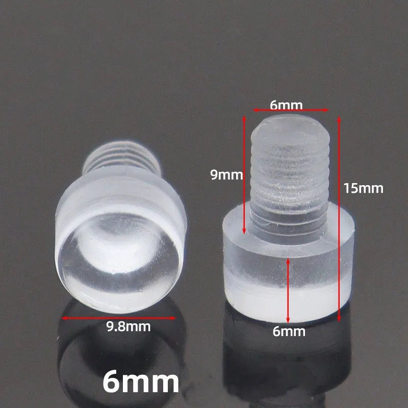 20pcs Clear Rubber Screw Hole Plugs – Cabinet Door Bumpers