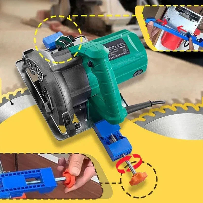 Adjustable Circular Saw Guide Rail Clamp – ABS Milling Positioner
