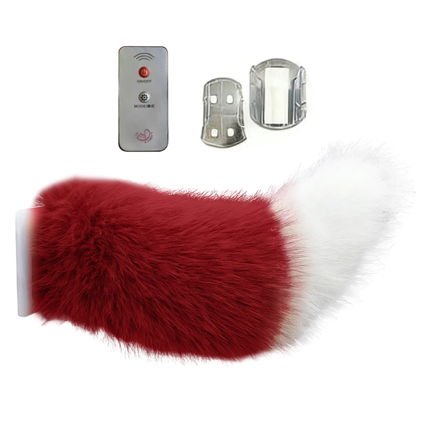 Electric Fluffy Tail Car Decoration Sound Remote Control Dynamic