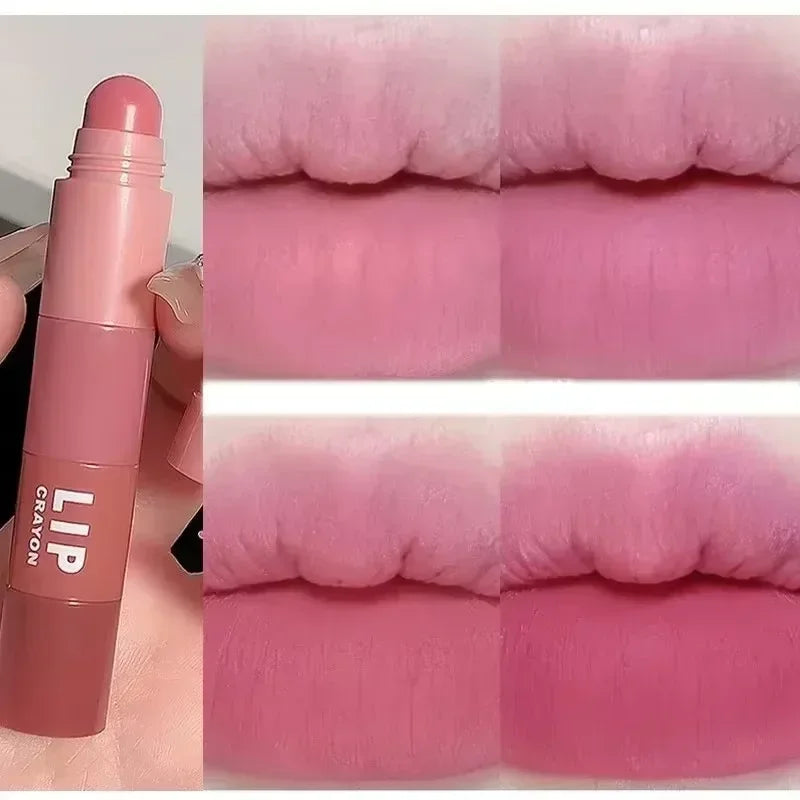 5-in-1 Matte Lipstick Crayon Set | Velvet Lip Tint Kit 5 Pcs