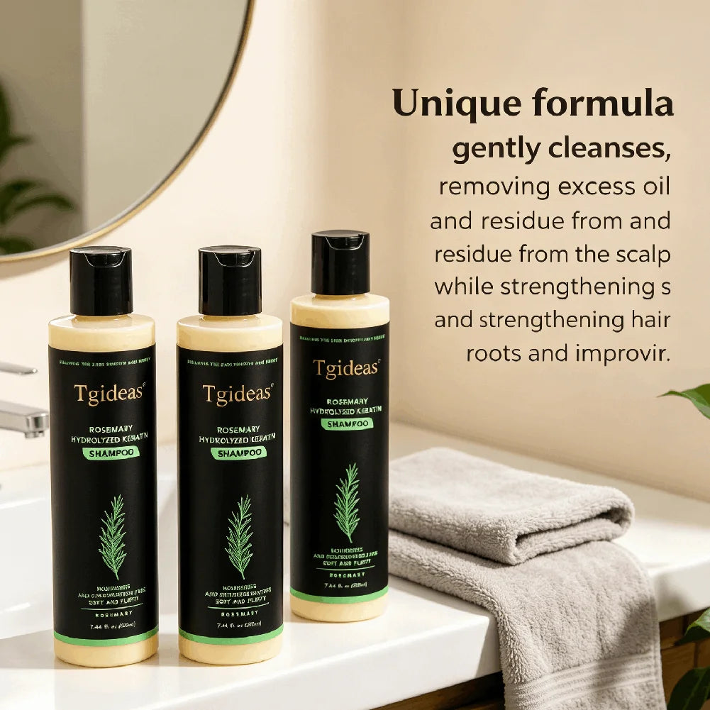 Rosemary Hair Growth Shampoo Organic Rosemary Oil Deeply Nourish Hair Follicles Promote Scalp Blood Circulation Reduce Hair Loss Peaceful Pleasures Health and Wellness