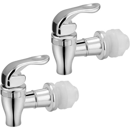 Y51A-For Drink Dispenser Spout 2 Pack Replacement Push Style Spigot For Beverage Dispenser Carafe Peaceful Pleasures Health and Wellness Dark Grey