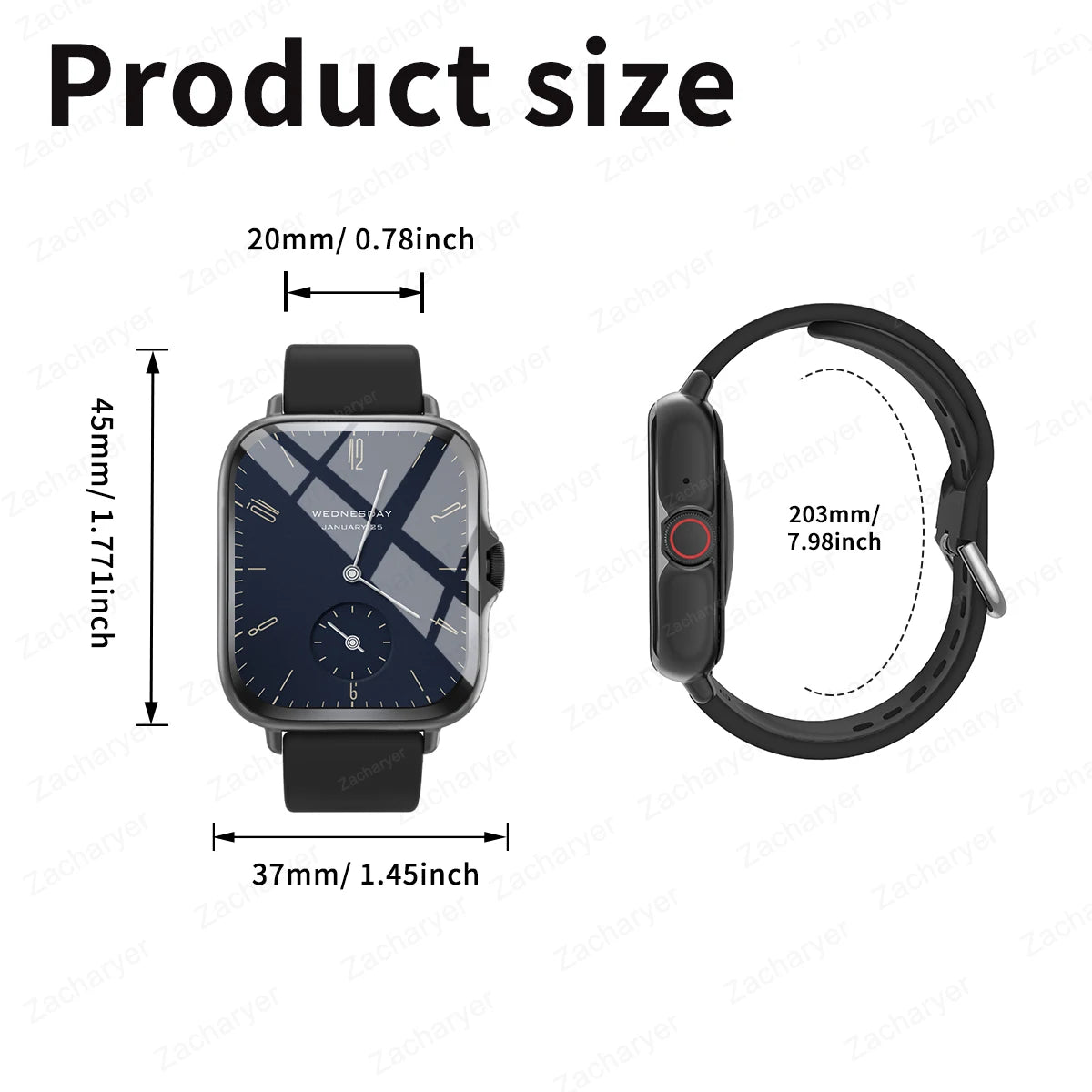 LOMAXFR Smart Watch – Wireless Calling & Sleep Tracker | iOS & Android