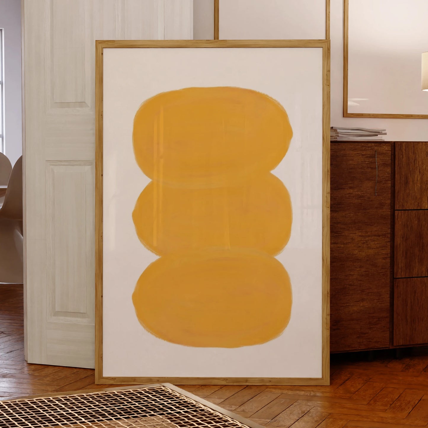 Abstract Shapes Canvas Wall Art Print | Modern Home Decor