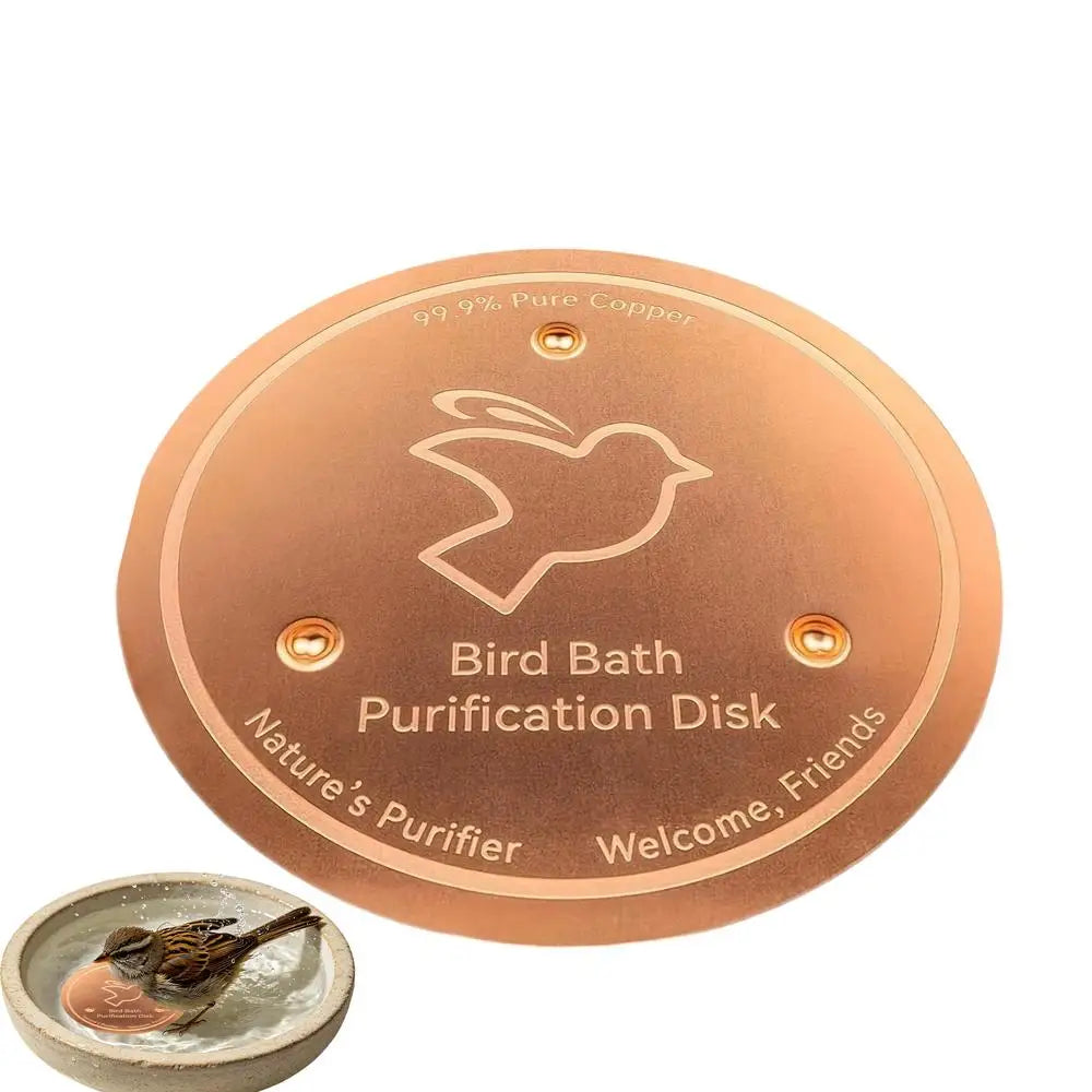 Copper Disk for Bird Bath | Natural Water Purifying Plate