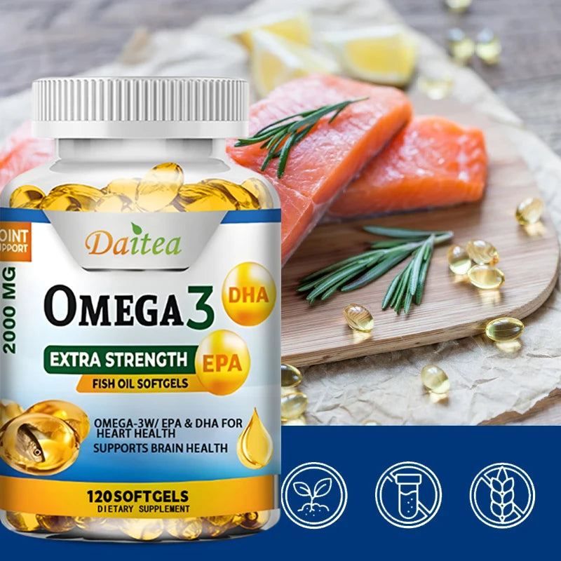 Fish Oil Omega-3 Softgels | Heart, Brain & Joint Health