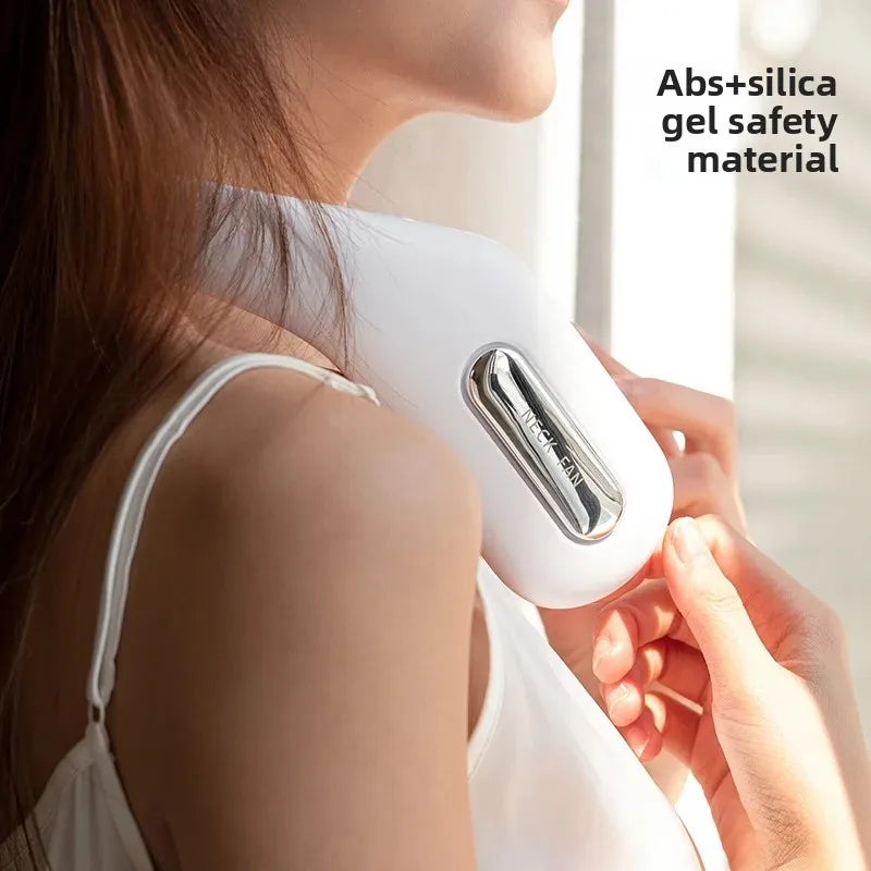 URGGU Portable Leafless Neck Fan – USB Rechargeable & Lightweight