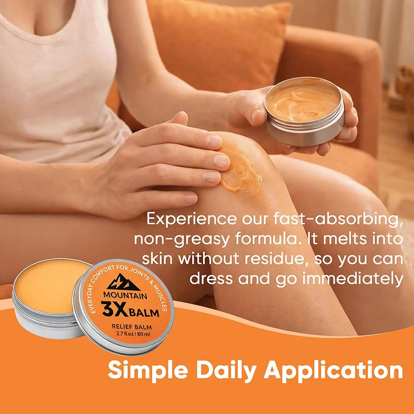 Mountain 3X Soothing Balm – Organic Arnica & Camphor Cream