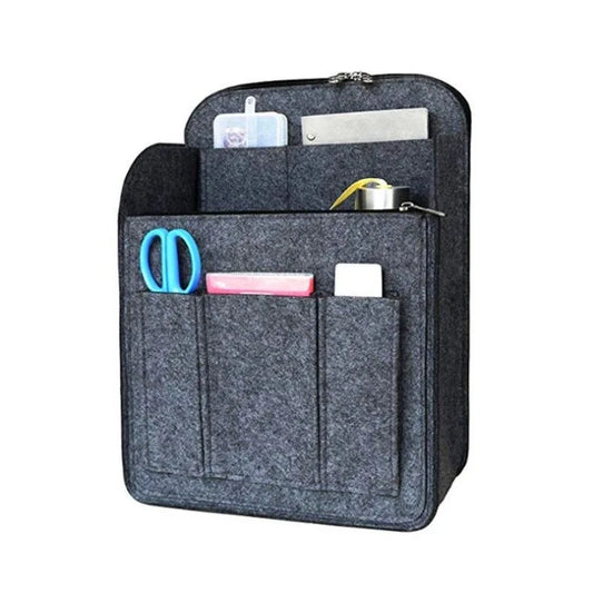 Felt Multi-Pocket Insert Organizer for Backpacks & Totes Bag Insert Organizer Oasis Select Grey