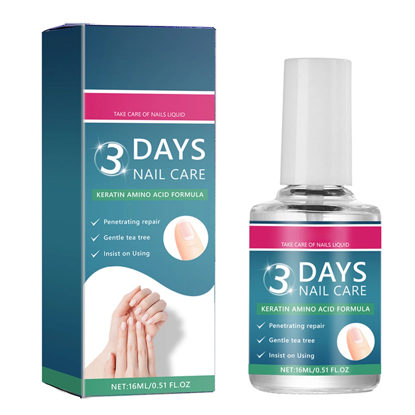 Keratin Amino Acid Nail Strengthening Serum & Repair Oil