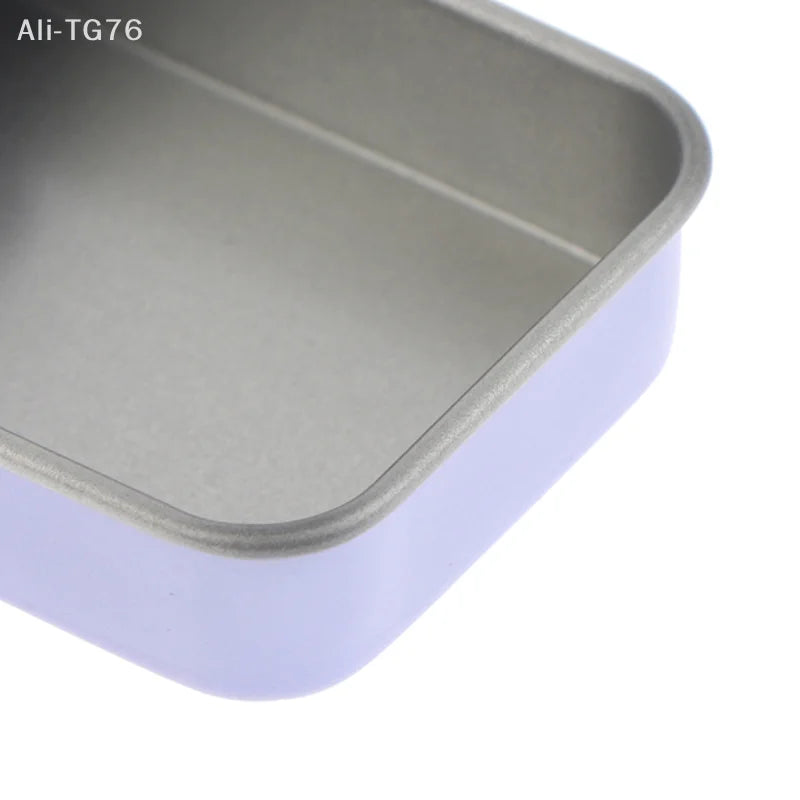 Aluminum Slide Cover Tin Box | Refillable Storage for Lip Balm & More