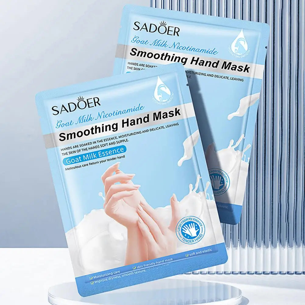 Hydrating Hand Mask Gloves – Rose & Milk, 1 or 5-Pack Peaceful Pleasures Health and Wellness