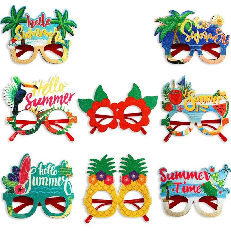 Hawaiian Pineapple Novelty Glasses – Fun Luau Party Prop