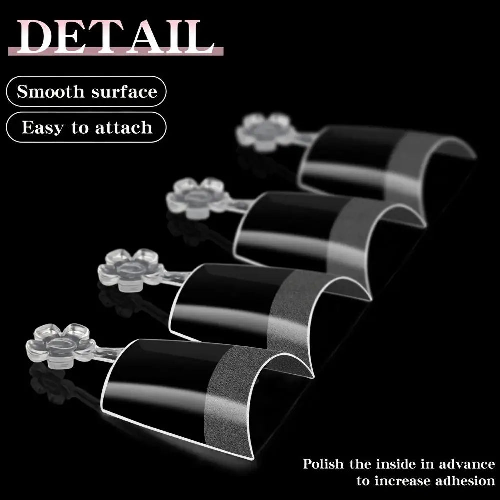 120pcs Almond Fake Nails Half Matte Pre-Buff Gel Tips 12 Sizes Press-On Nail Tips Peaceful Pleasures Health and Wellness