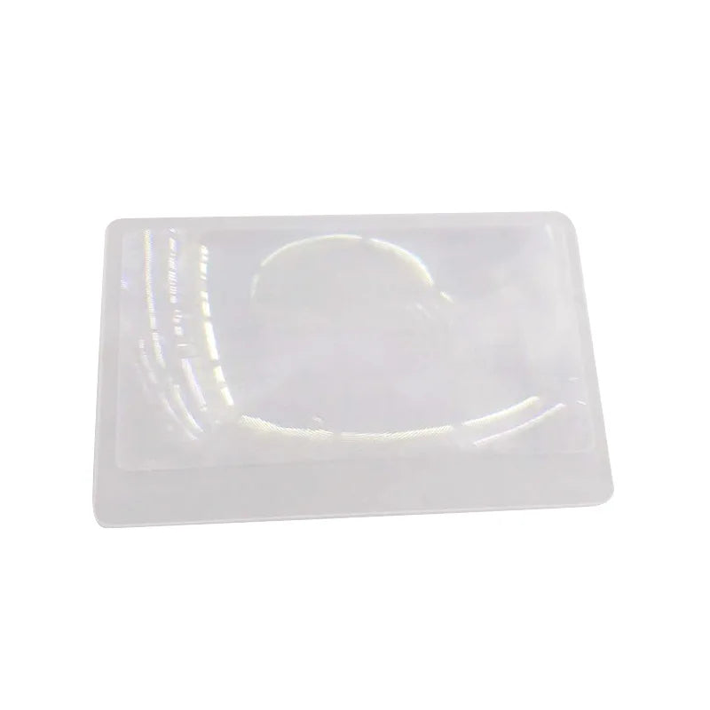 3X Magnifier Magnifying Lens Credit Card Loupe Wallet Pocket Plastic Magnifying Fresnel Read Transparent Magnifying Glass Peaceful Pleasures Health and Wellness 3X