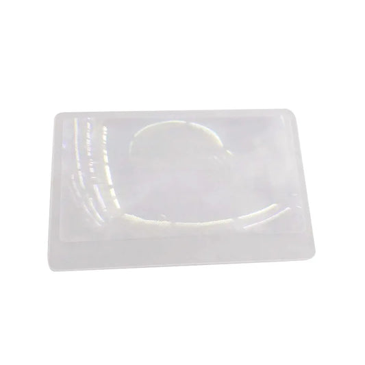 3X Magnifier Magnifying Lens Credit Card Loupe Wallet Pocket Plastic Magnifying Fresnel Read Transparent Magnifying Glass Peaceful Pleasures Health and Wellness 3X