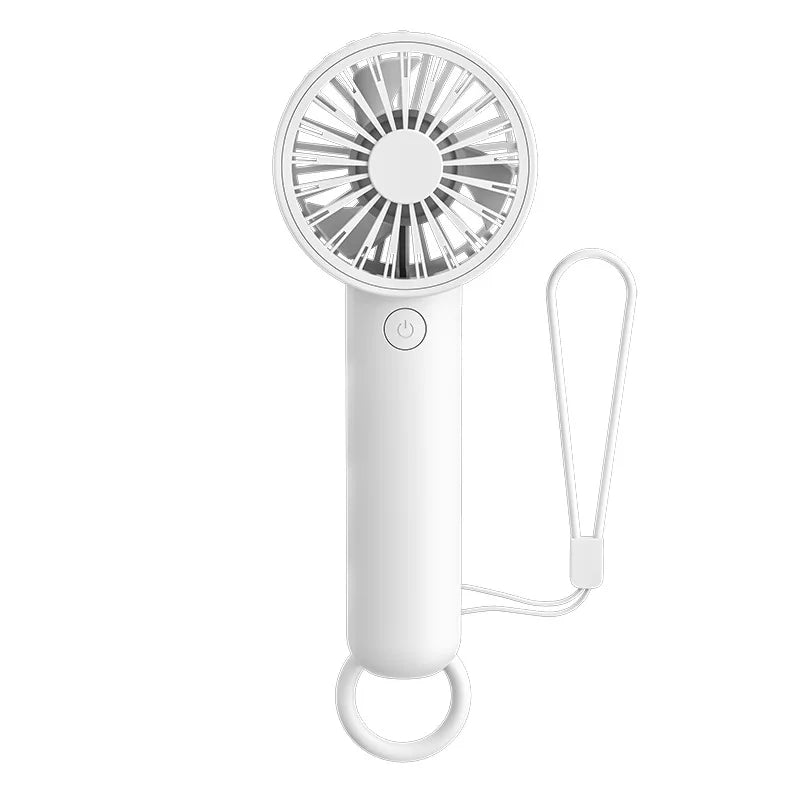 URGGU USB Mini Fan 1200mAh – 3-Speed Handheld & Carabiner Clip