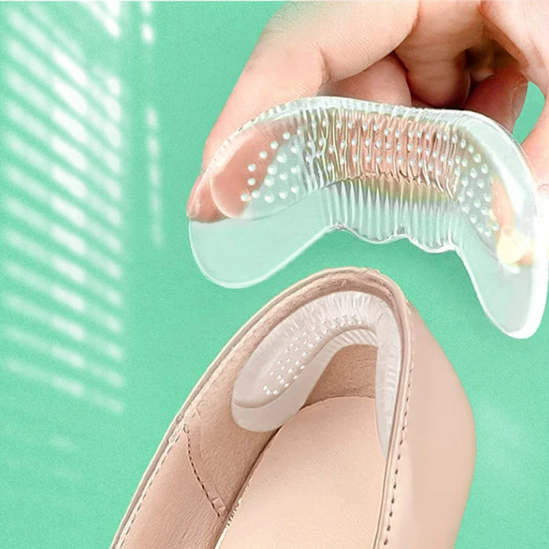 Silicone Gel Heel Insoles for Women – Anti-Slip Pain Relief