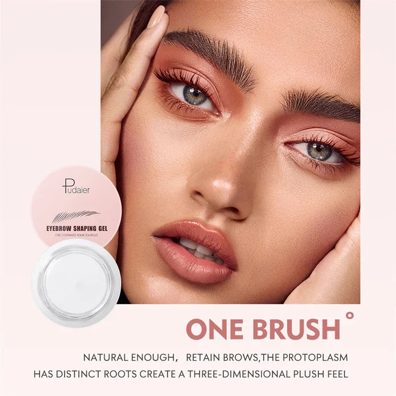 3D Feathery Brow Styling Gel – Waterproof Eyebrow Wax Sculpt