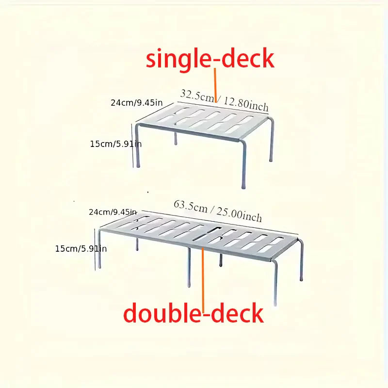 Multi-Layer Foldable Plastic Shoe Rack | Space-Saving Organizer