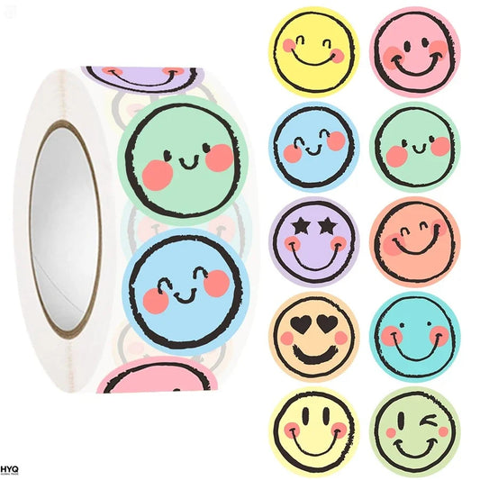 Pegatinas Redondas De Colores 500 Uds Degradado Pastel Etiquetas Mate Peaceful Pleasures Health and Wellness