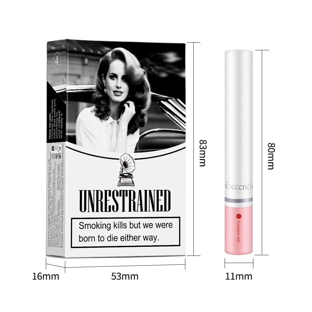 Colors Cigarette Lip Gloss Set Velvet Matte Waterproof Long-lasting Lip Non-Stick Cup Cigarette Lipstick Makeup For Women Peaceful Pleasures Health and Wellness