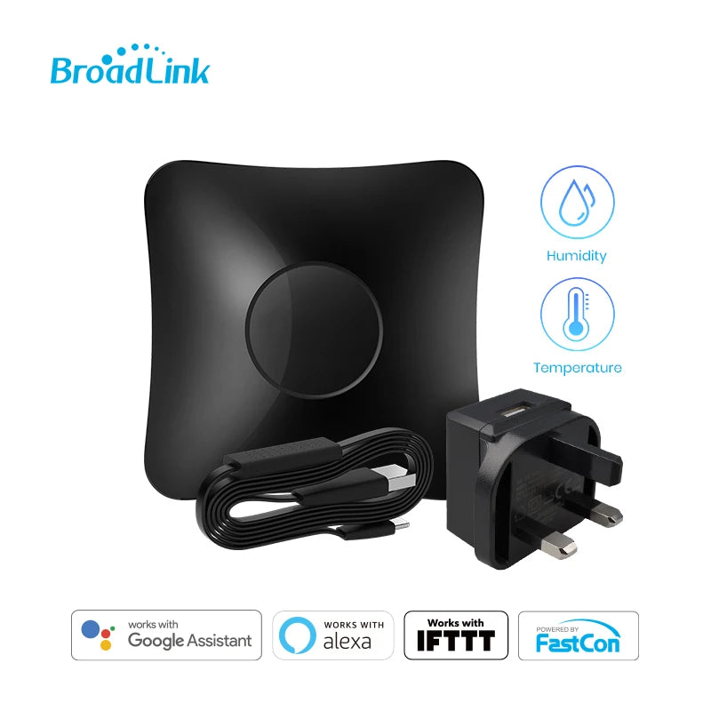 BroadLink RM4 Pro RM4+ HTS2 Version Smart Remote control with Temperature Humidity Sensor Wireless Universal Remote Smart Home Peaceful Pleasures Health and Wellness UK RM4 PRO Add HTS2