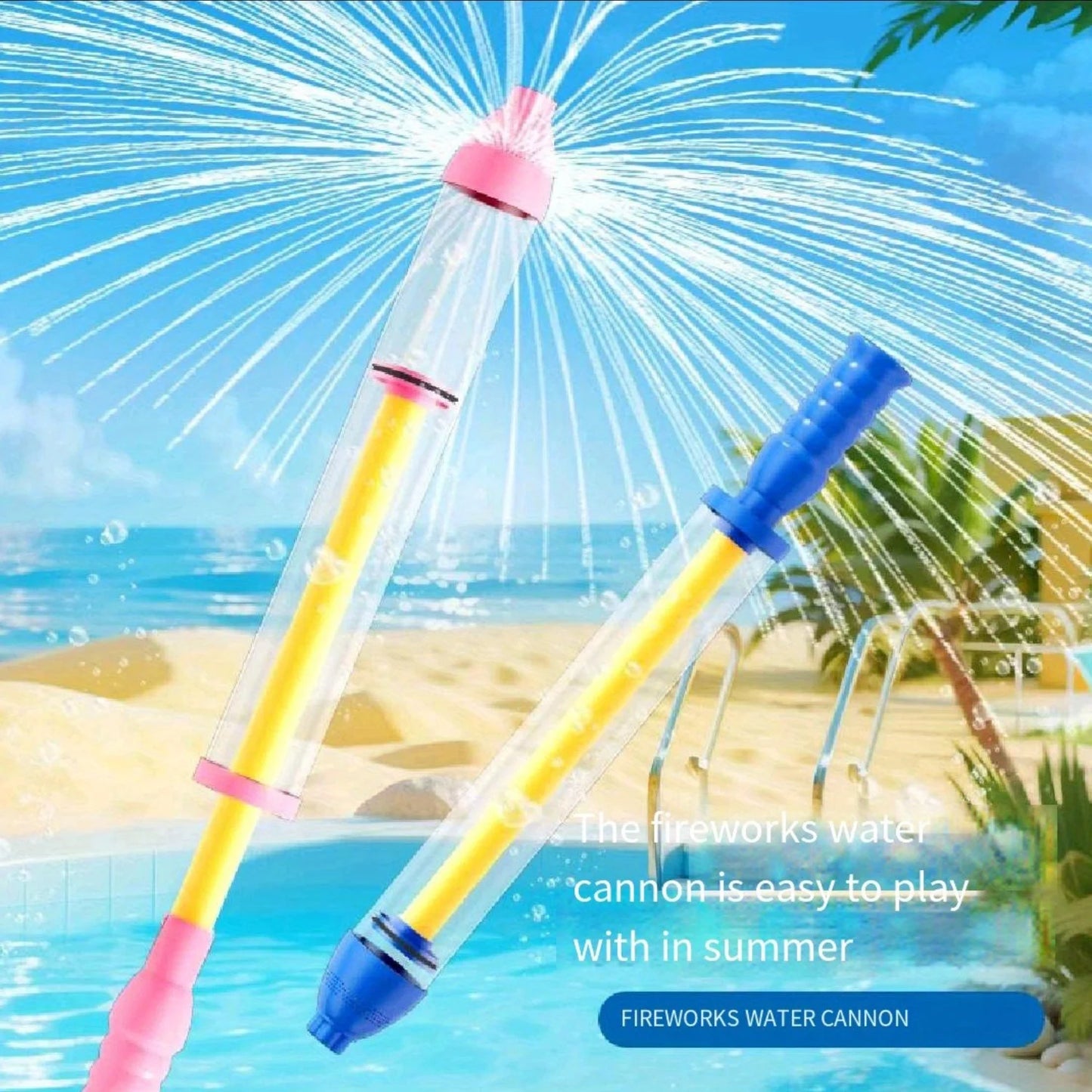 Firework Fountain Water Gun – Super Soaker Squirt Gun 1pc/2pc