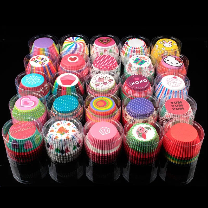 100-Piece Cupcake Molds Set – Chocolate Cup Baking Liners