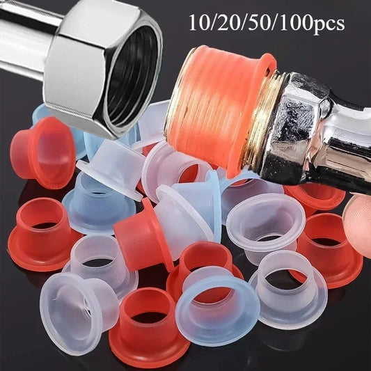 50-Pack Silicone Faucet Gasket Washers | Leak-Proof Pipe Seal Plumbing Gasket Washers Peaceful Pleasures Health and Wellness
