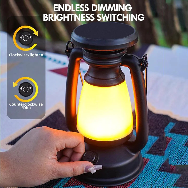 RTONTR Retro Horse LED Lantern | Rechargeable Camping Desk Lamp