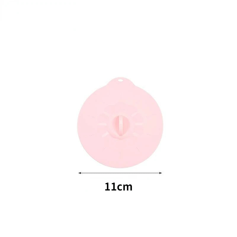 Reusable Silica Gel Spill Stopper Cover Universal Silicone Food Bowl Pot Lid Silicone Cover Pan Cooking Kitchen Accessories DC05 Peaceful Pleasures Health and Wellness Pink-1