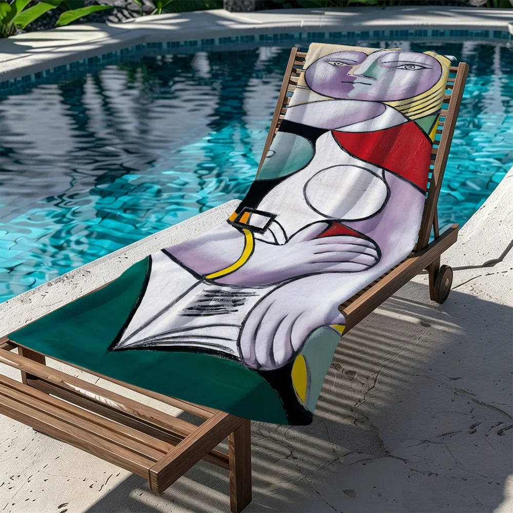 Pablo Picasso Art Quick-Dry Beach Towel | Pool, Gym & Travel Quick-Dry Beach Towel Peaceful Pleasures Health and Wellness