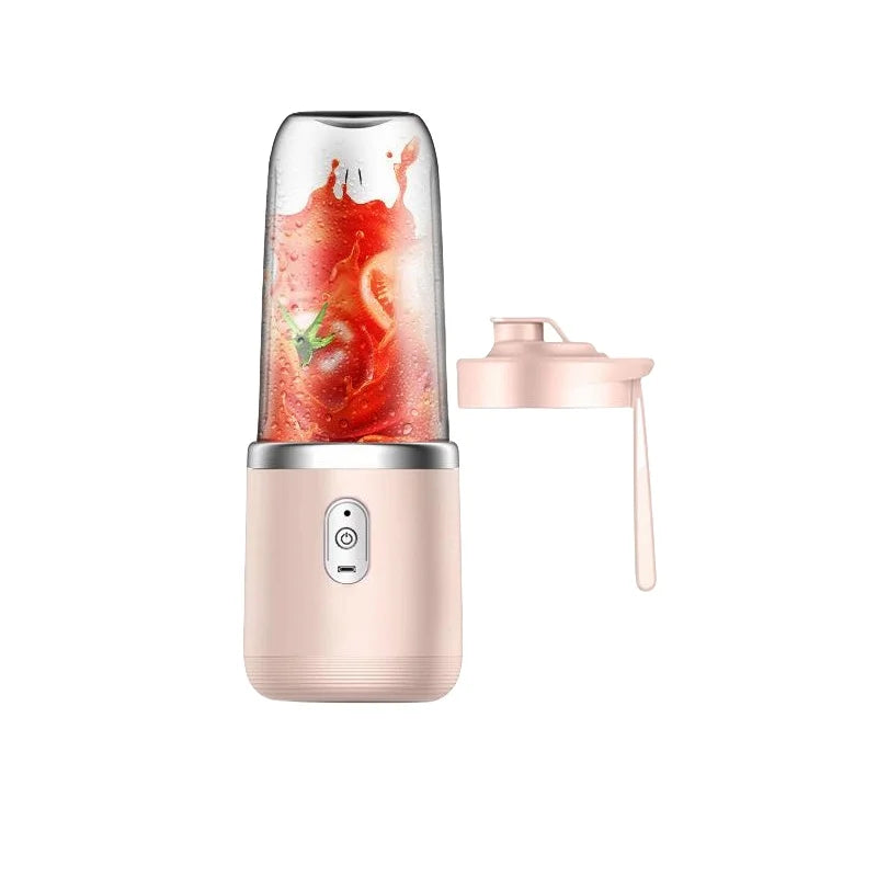 Electric Juicer Cup Portable USB Multifunction Double Cup Juicer Fruit Blender Milkshake Juice Cup Smoothie Blender Peaceful Pleasures Health and Wellness Pink Single Cup