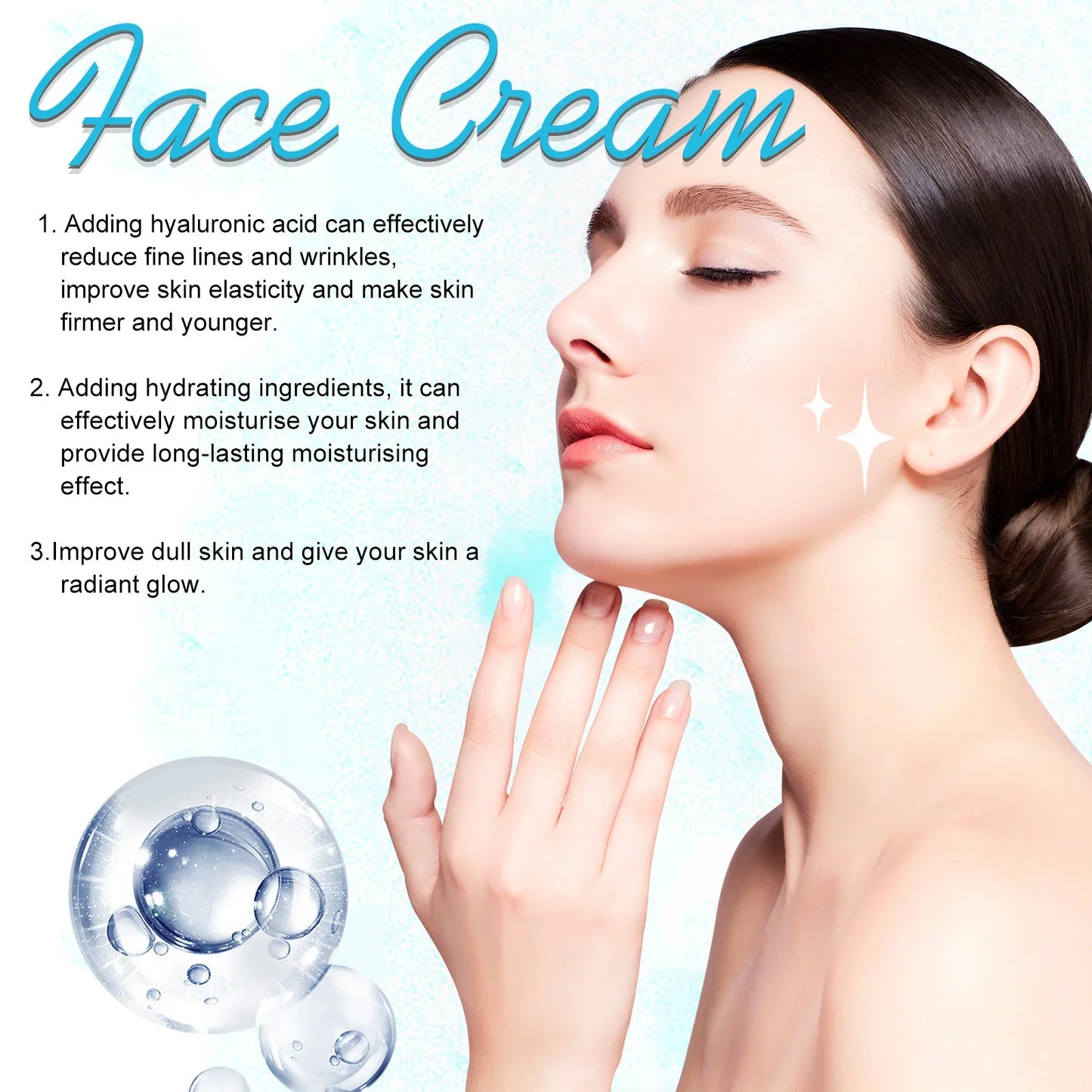 WIYUN Hyaluronic Acid Face Cream – Pore & Oil Control 30g