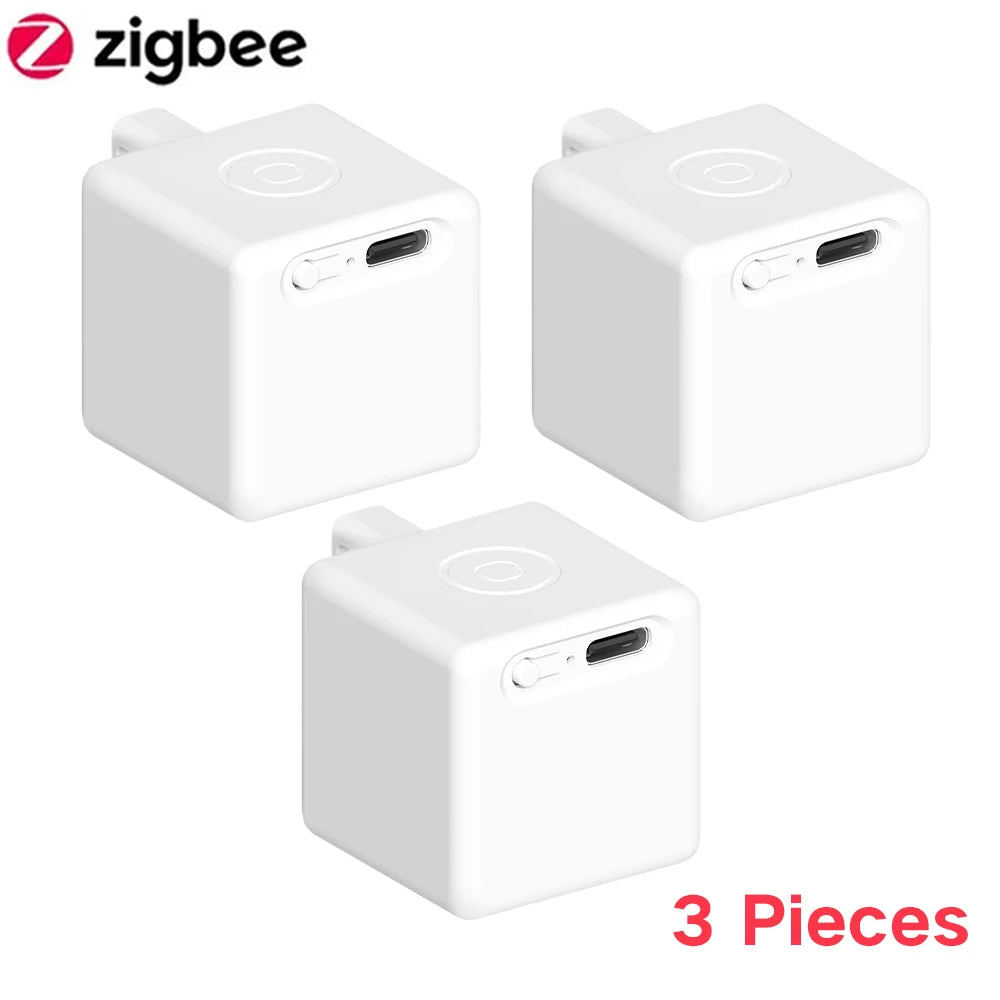 Tuya Smart Touch Finger Robot ZigBee 3.0 Chargeable Switch Button Pusher Bot Remote Control App Support Alexa Google Home Alice Peaceful Pleasures Health and Wellness 3 pieces