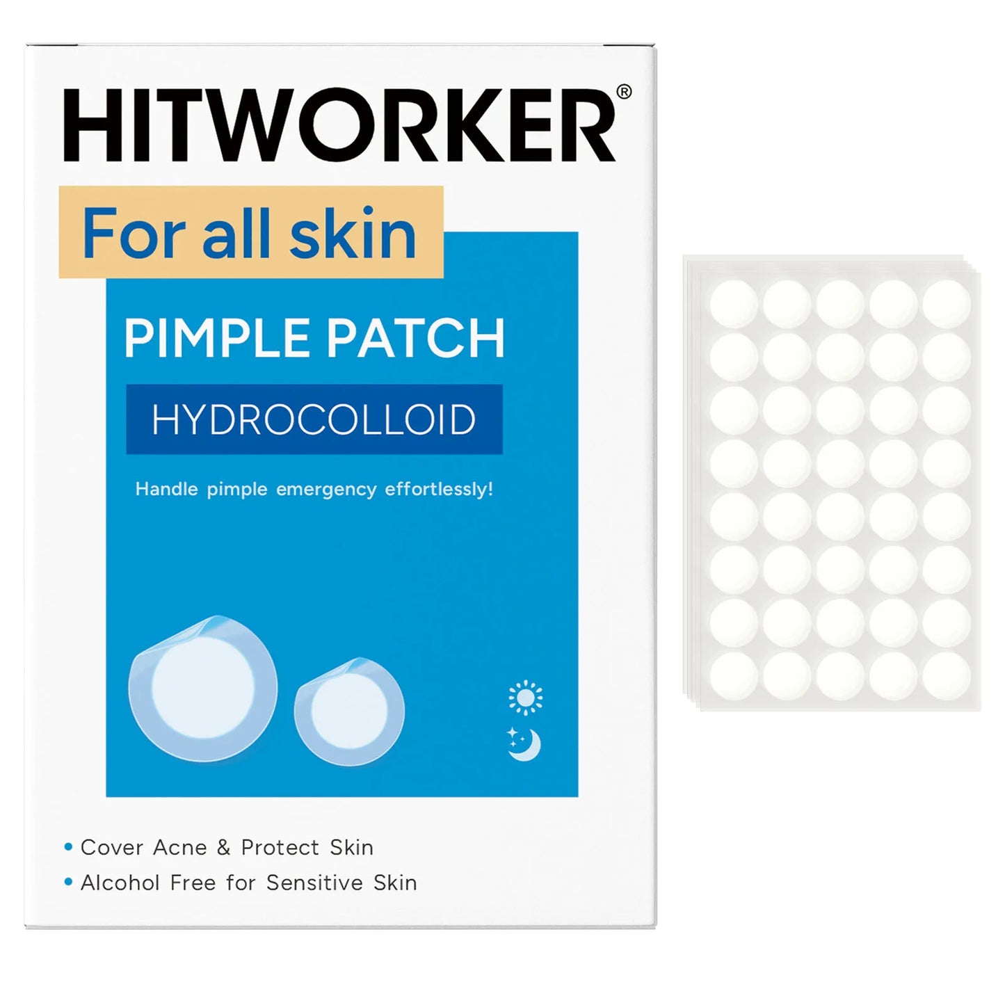 Hydrocolloid Acne Patches 80–200 Pcs | Alcohol-Free Blemish