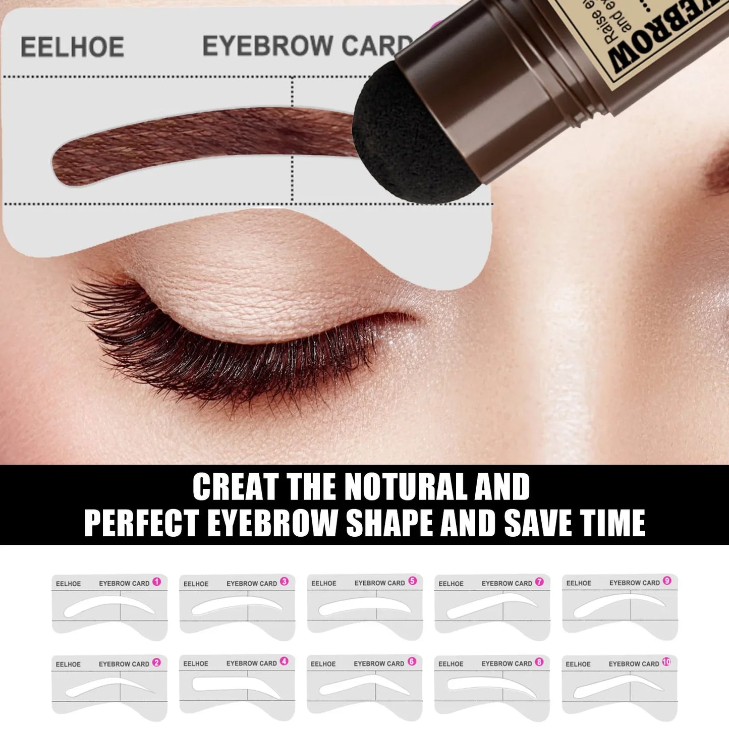 Stamp Eyebrow Powder Stick – Waterproof Natural Hairline Shadow