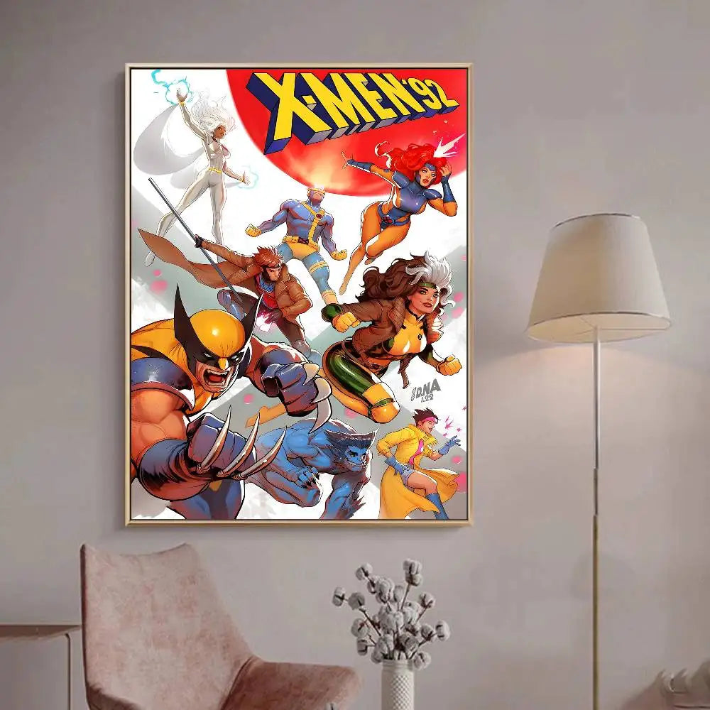 1PC M-Marvel X-X-Men Anime Movie Vintage Posters Sticky Whitepaper Prints Posters Artwork Posters Wall Stickers Peaceful Pleasures Health and Wellness 7 30x40cm