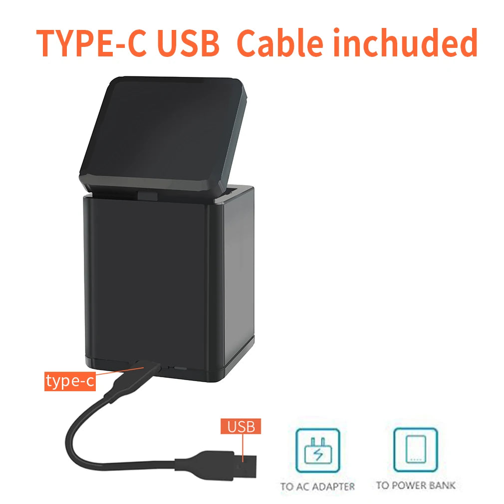 New 3 IN 1 Battery Charger Smart Charger USB Charging Box For DJI Tello Drone Battery Charging Hub Outdoor Charger Accessory Peaceful Pleasures Health and Wellness