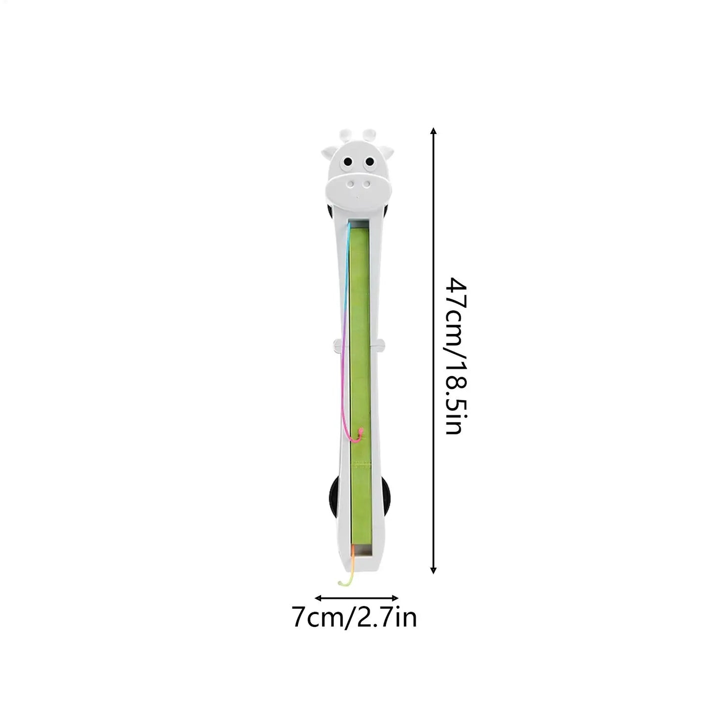 Electric Cat Teaser Wall-Mount Interactive Automatic Moving Pet Games Cat Teaser Toy for Home Indoor Outdoor Floor Play Training Peaceful Pleasures Health and Wellness