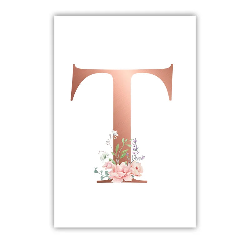 Custom Name Nursery Wall Art,pink Aesthetic wildflowers Canvas Painting, Nordic Poster Print for Baby, Toddler Kids Room Decor Peaceful Pleasures Health and Wellness T 20x25cm No Frame China Mainland