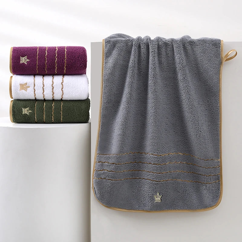 Thick Soft Absorbent Bath Towel | 100% Polyester, Home & Travel