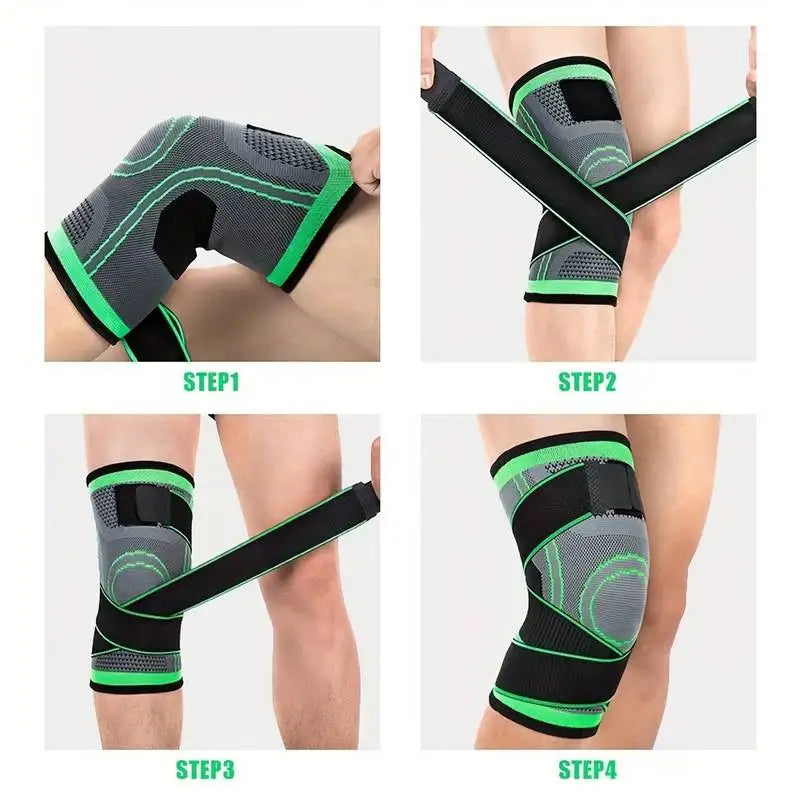 1pc Breathable Compression Knee Brace For Sports, AndJoint Support - High Elastic Knee Pad Protector For Fitness,Weightlifting Peaceful Pleasures Health and Wellness